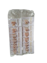 Lve Cleste Mic Par Metal Cu Margelute/strasuri 2-1 12buc/set 100/bax